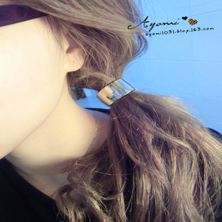 Alloy ponytail hair buckle