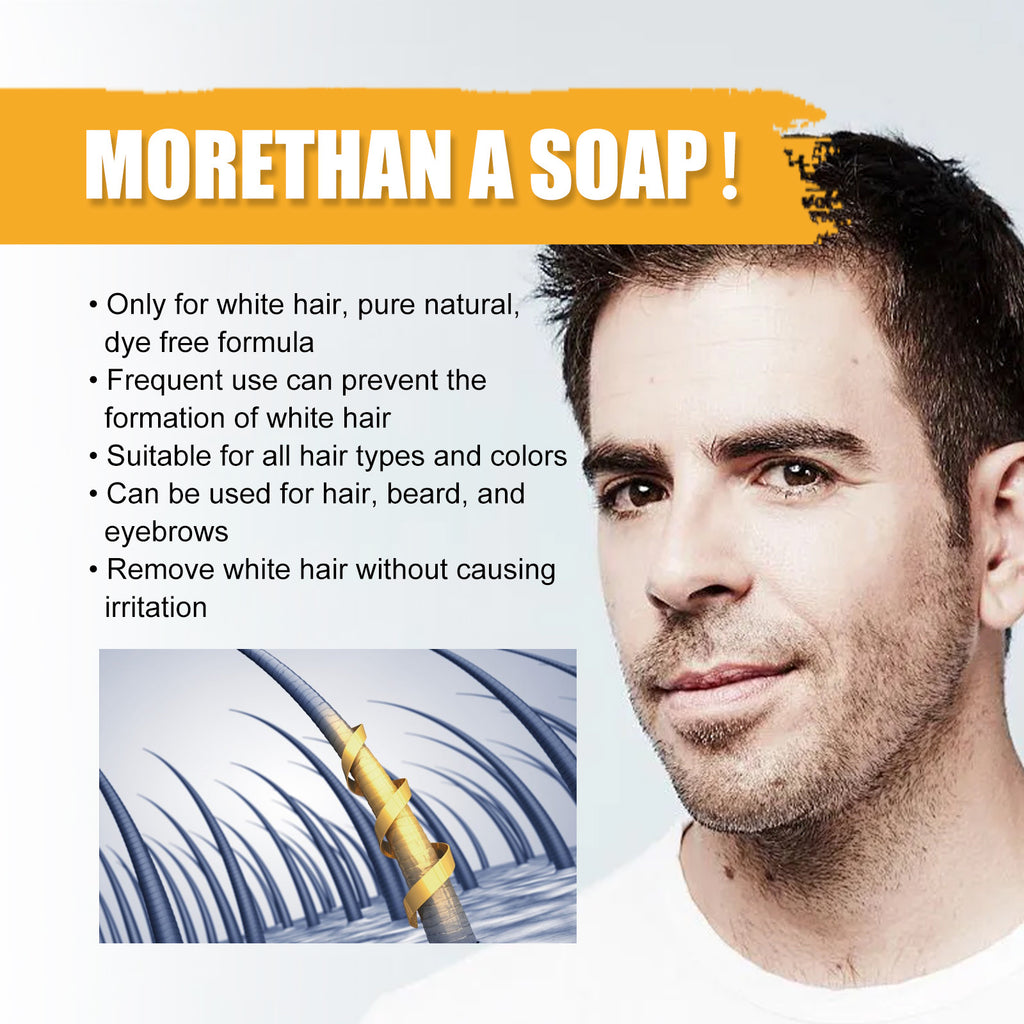 Cleaning And Moisturizing Black Shiny Hair Care Shampoo Soap
